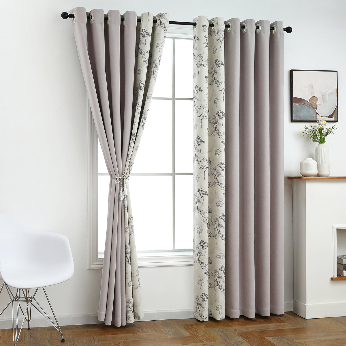 Aura French Country Floral Curtain