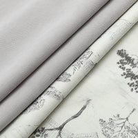 奥拉法式田园花卉窗帘