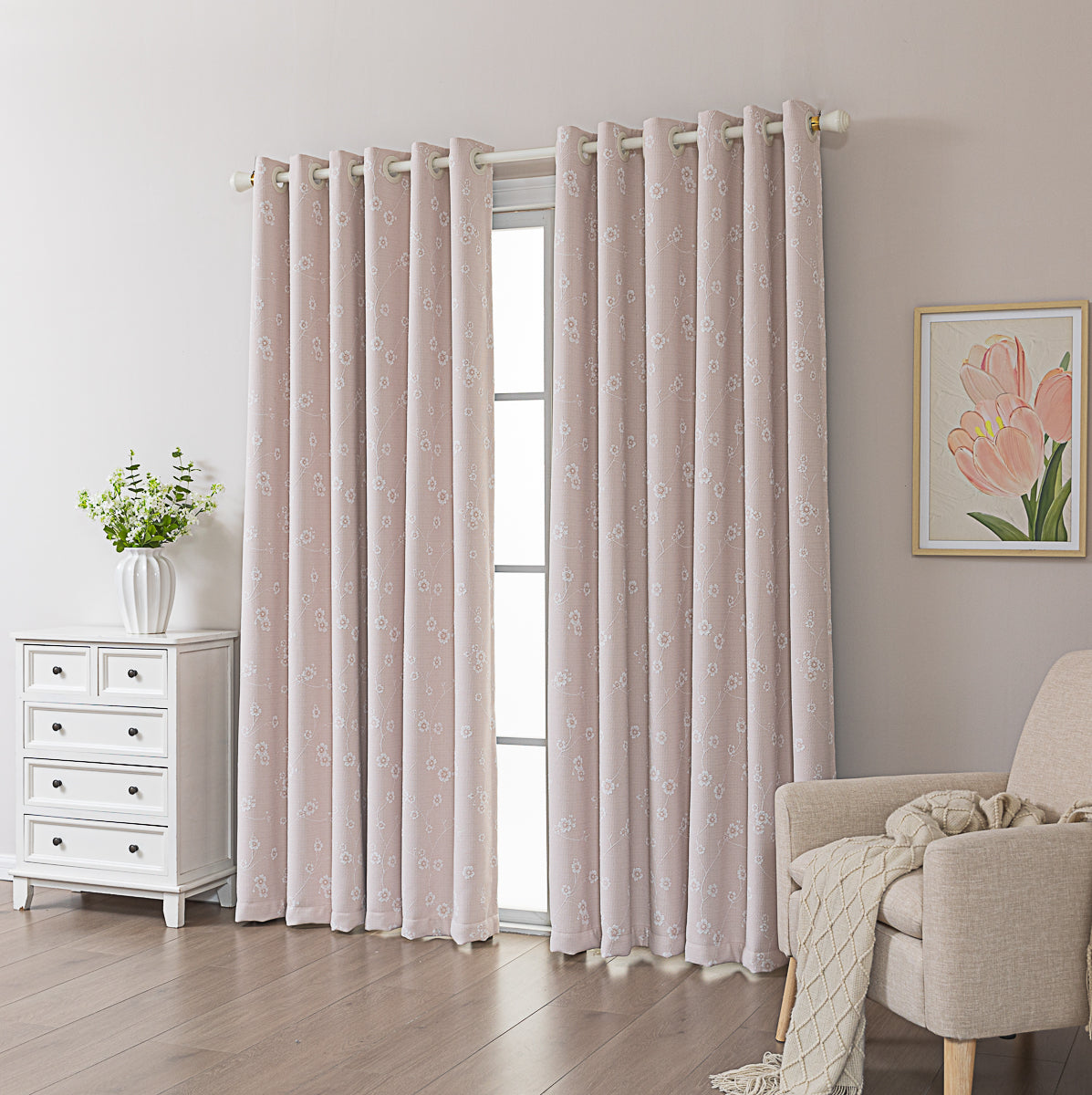 醉芙蓉 提花窗帘