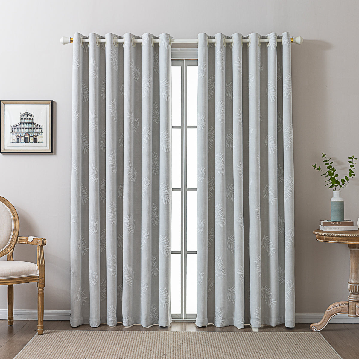 Yumoo Leaf Jacquard Curtain