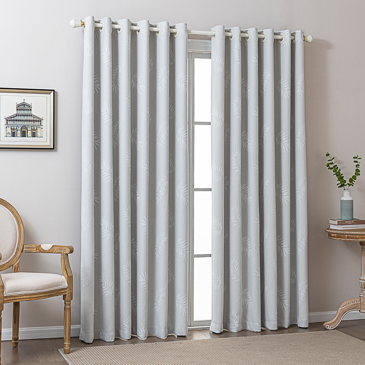 Yumoo Leaf Jacquard Curtain