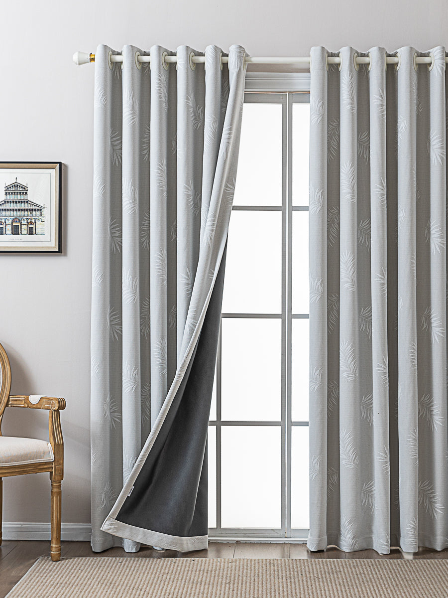 Yumoo Leaf Jacquard Curtain
