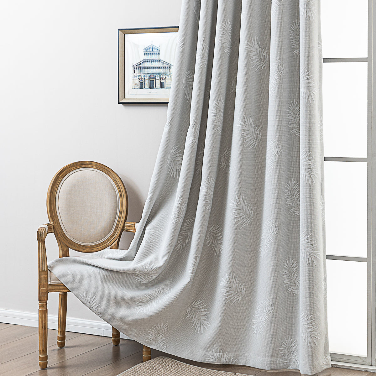 Yumoo Leaf Jacquard Curtain