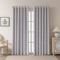 Seasonal Purple Jacquard Curtain