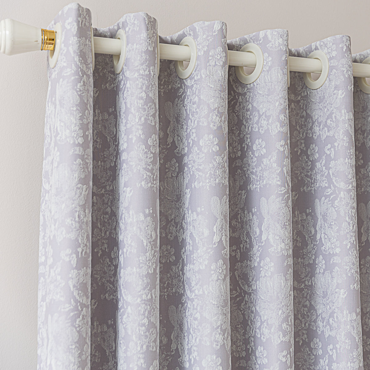 Seasonal Purple Jacquard Curtain