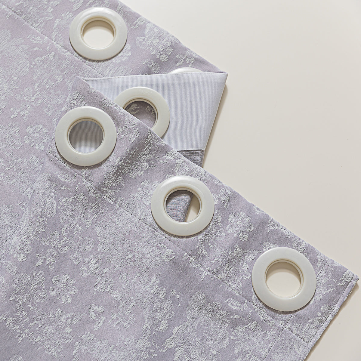 Seasonal Purple Jacquard Curtain