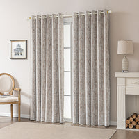 Vintage Leaf Embossed Curtain