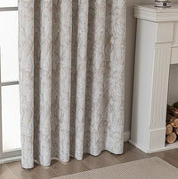 Vintage Leaf Embossed Curtain