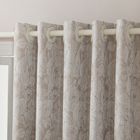 Vintage Leaf Embossed Curtain