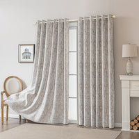 Vintage Leaf Embossed Curtain