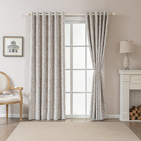 Vintage Leaf Embossed Curtain