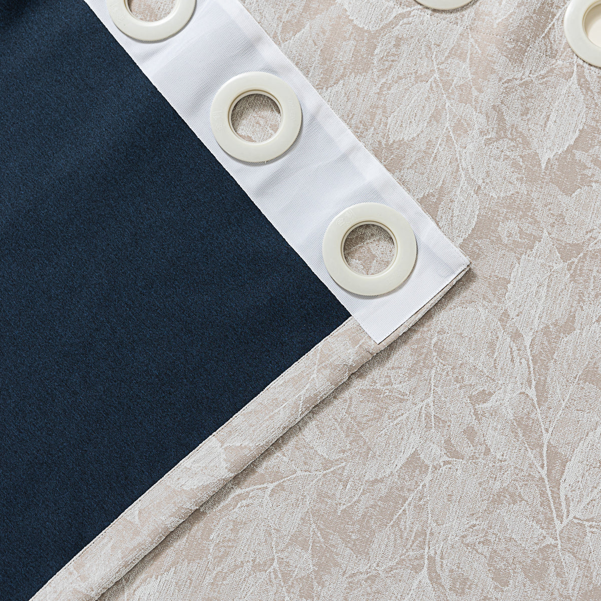 Vintage Leaf Embossed Curtain