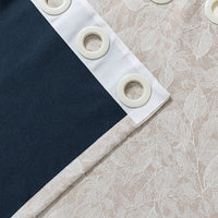 Vintage Leaf Embossed Curtain