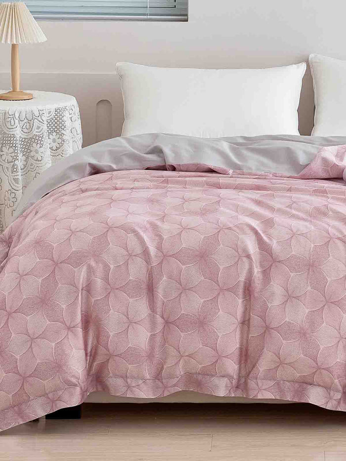 Breezy Pink Premium Cotton Duvet Cover