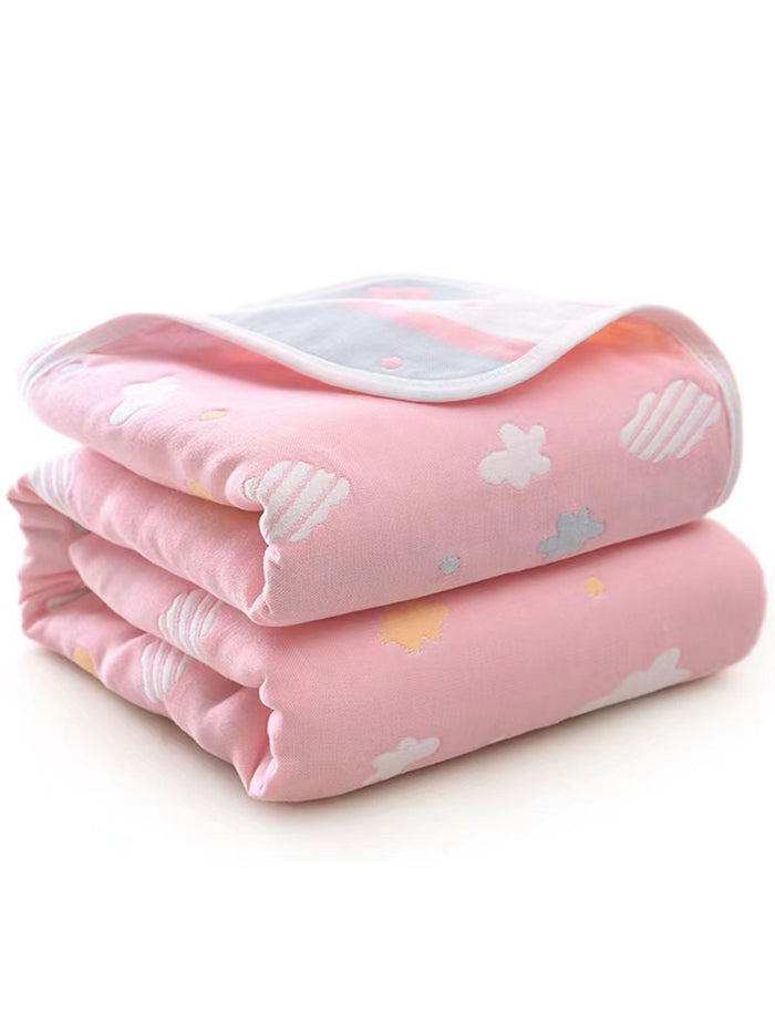 Colorful Cloud Cartoon Cotton Baby Blanket