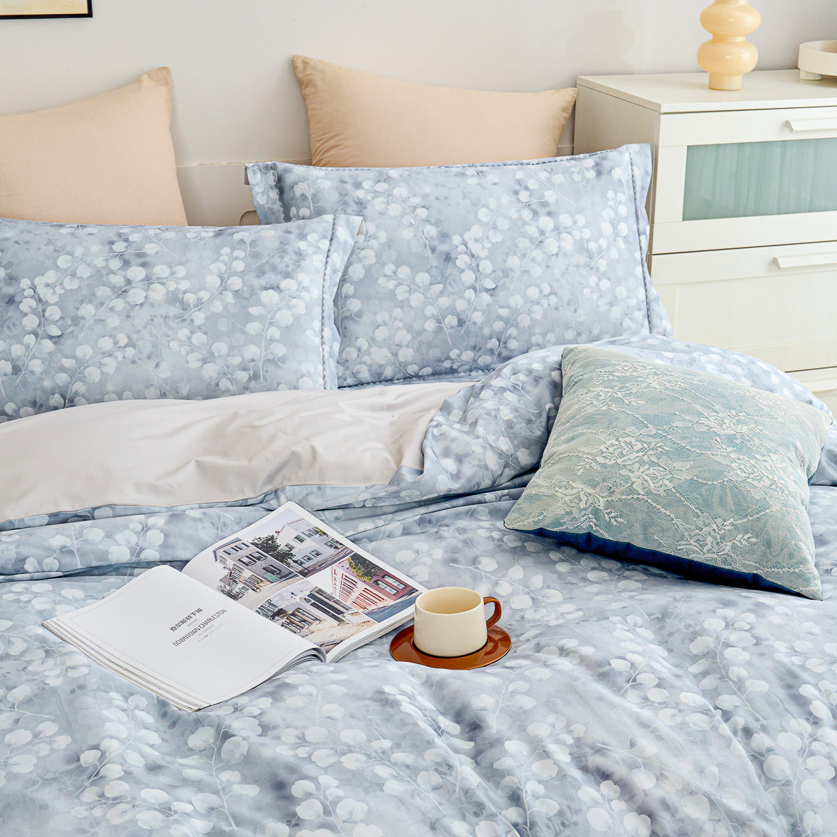 Clement Floral Premium Cotton Bedspread Set