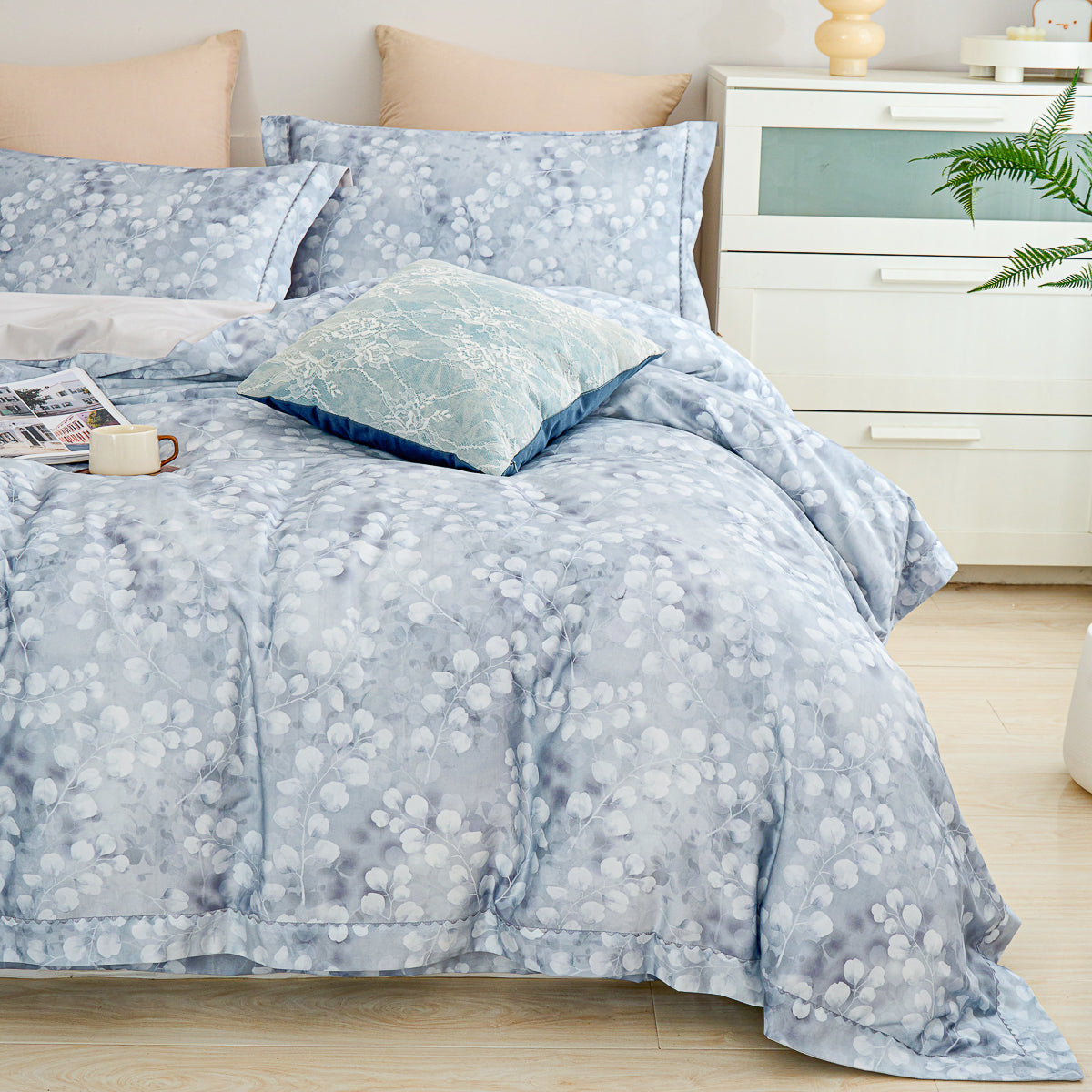 Clement Floral Premium Cotton Bedspread Set