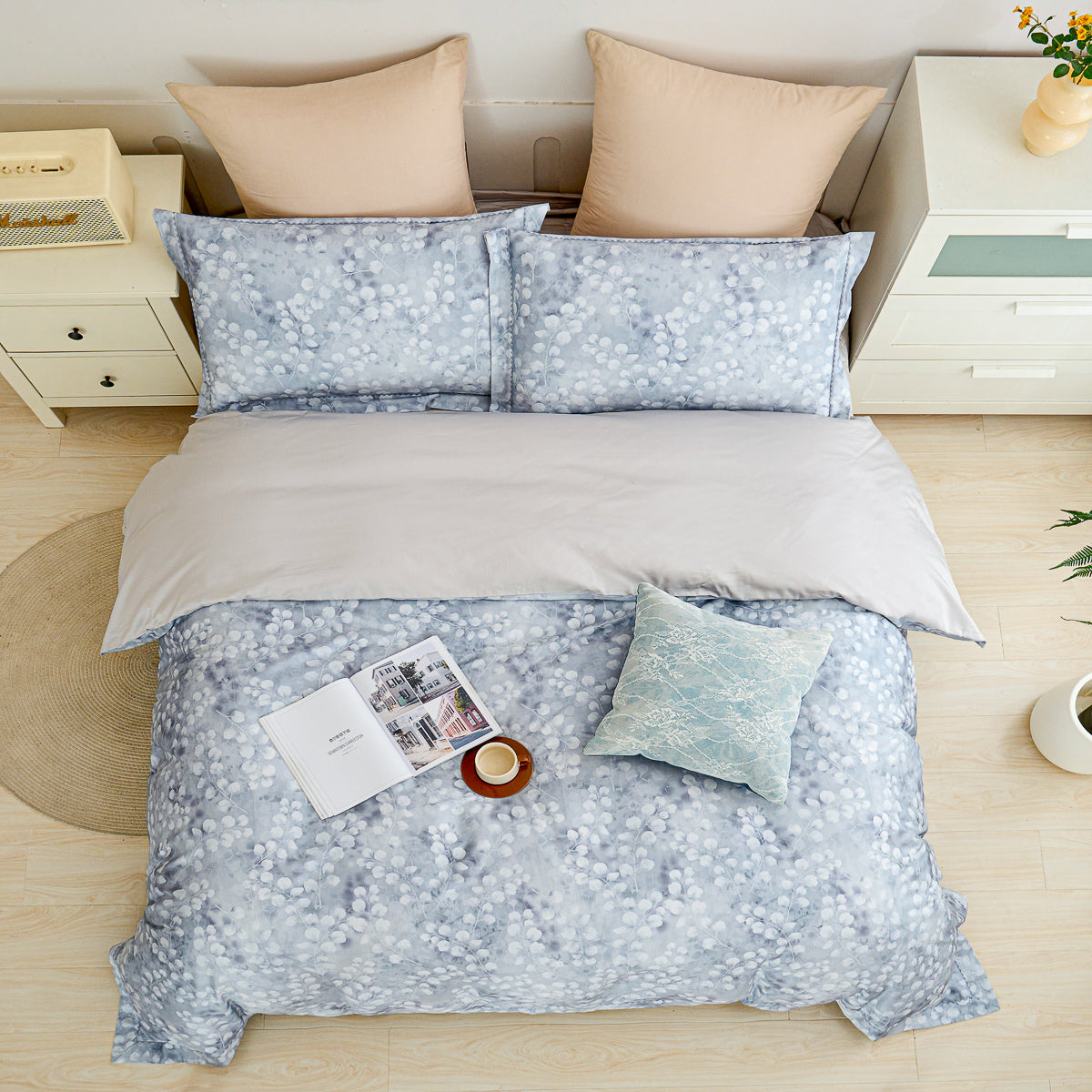 Clement Floral Premium Cotton Bedspread Set