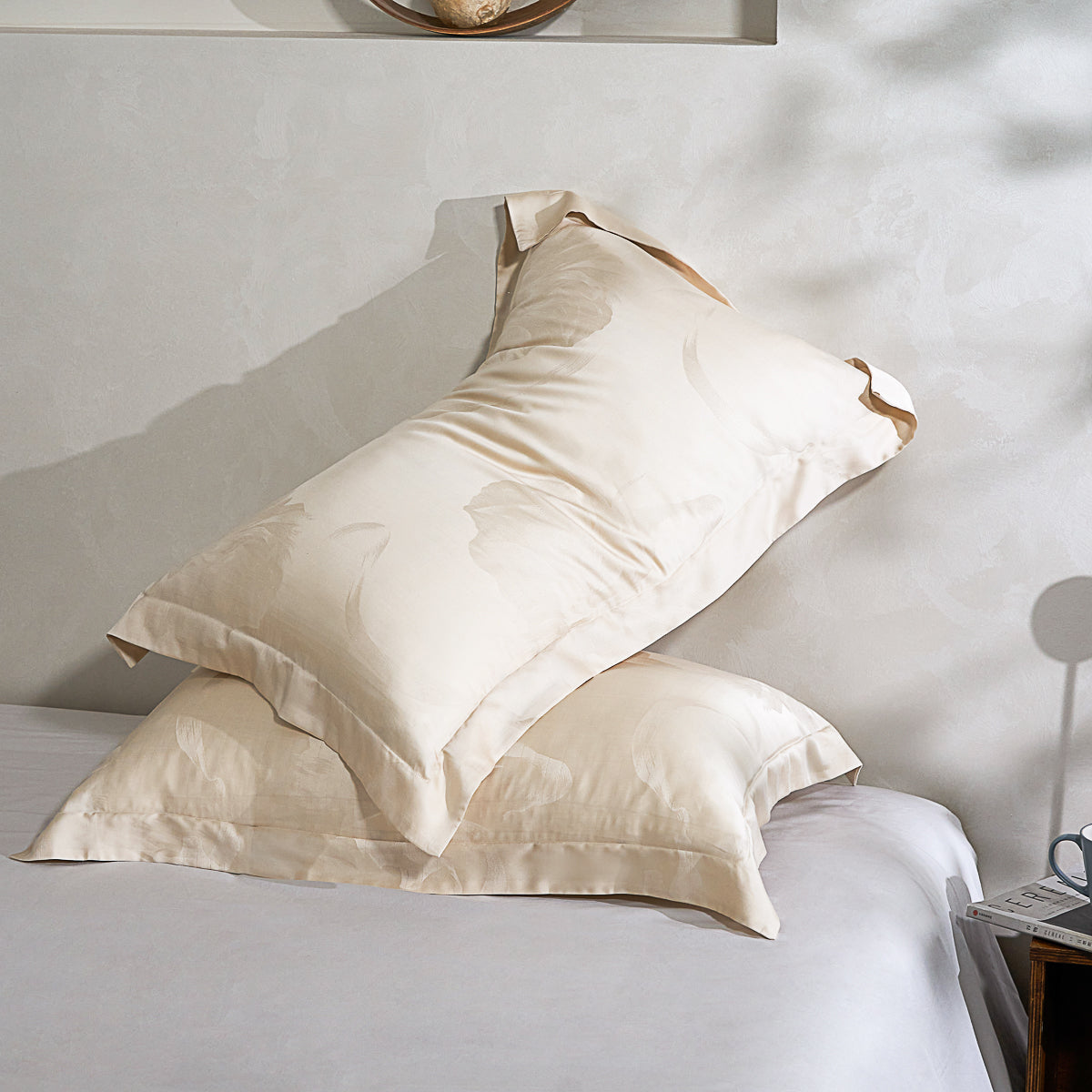 Phantom Gold Tencel™ Jacquard Pillow Sham x2P