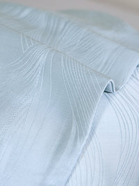 晓拂蓝 天丝提花枕套组