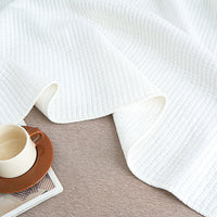 Snow White Solid Color Cotton Quilt Set