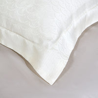 菱羽白 天丝提花枕套组