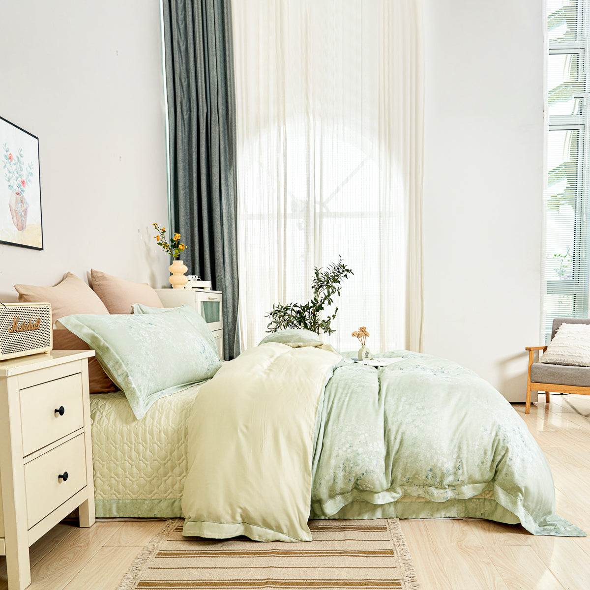 Orabe Floral TENCEL™ Lyocell Bedspread Sets