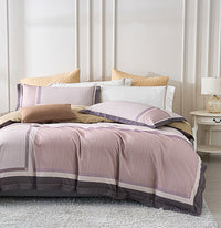 Romantic Cipher Plaid Brushed Cotton Fitted Sheet Set