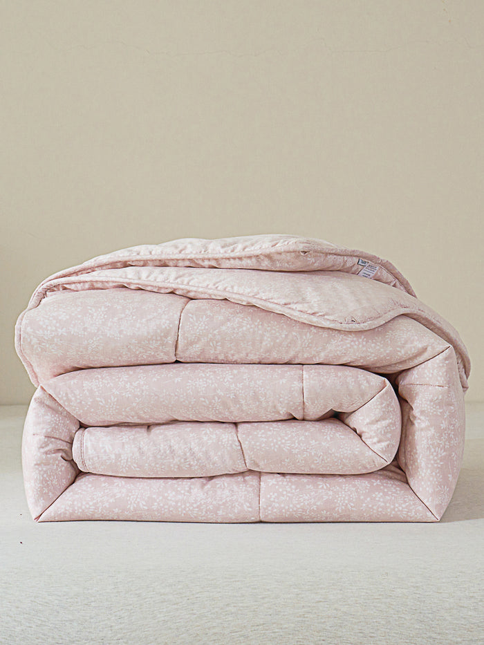 Kai Jade Pink Cotton All Season Comforter