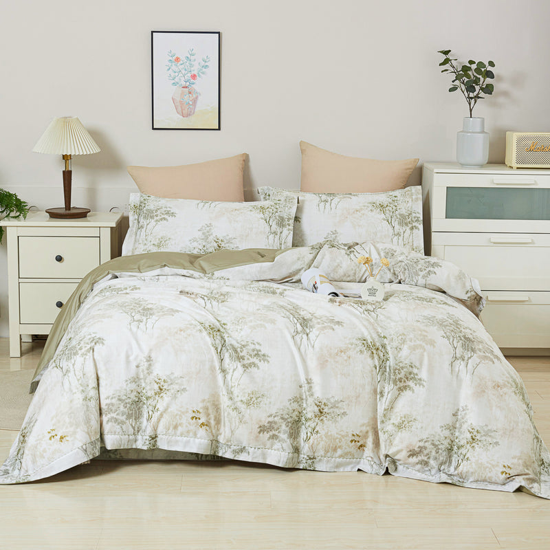 Asher Floral Premium Cotton Bedspread Set