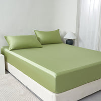 Glaze Green Solid Color Tencel™ Fitted Sheet
