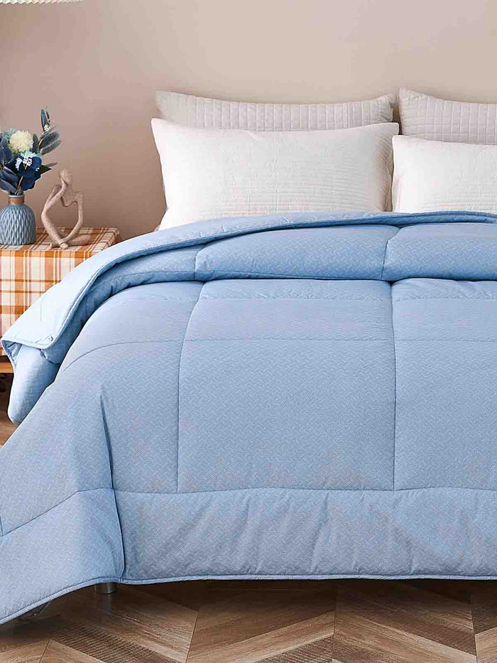 Gamma Bluish Blue Pattern Cotton All Season Comforter