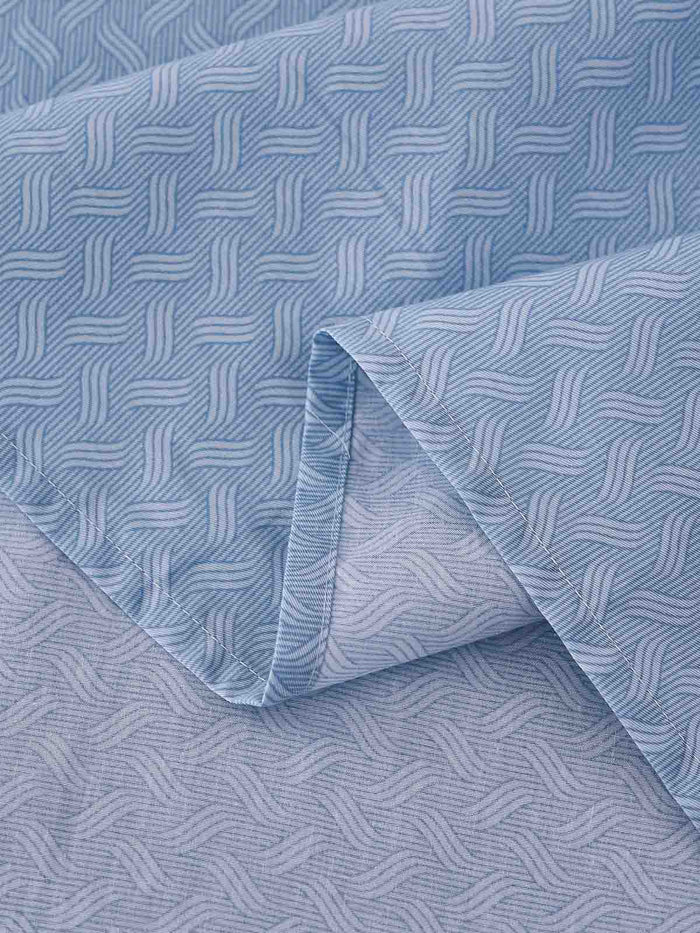 Gamma-Bluish Blue Cotton Flat Sheet