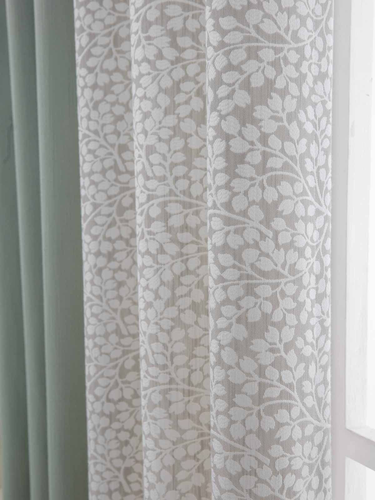 Fresh woodland Floral Polyester Curtain