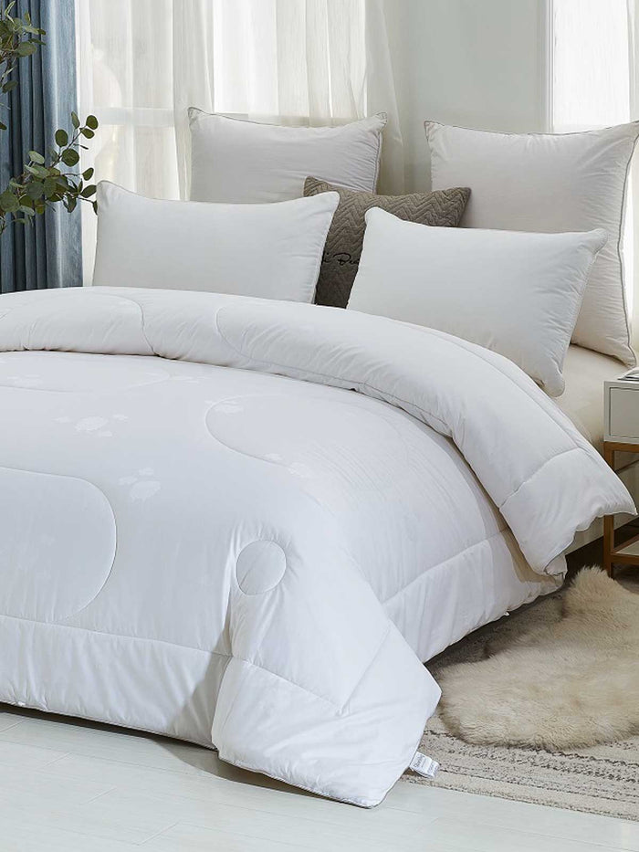 Solid White Extra Weight Australian Wool Winter Duvet Insert