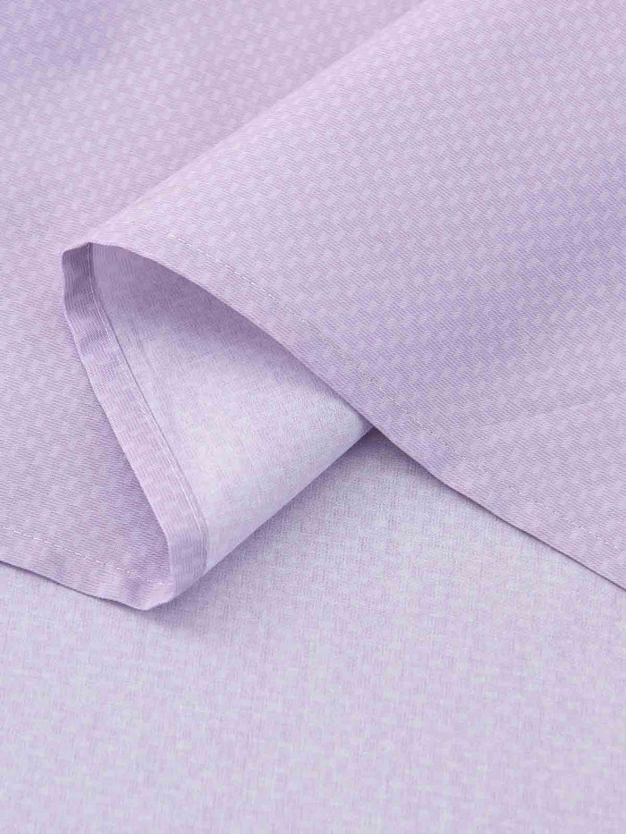 Theta Lilac Purple Pattern Cotton Flat Sheet