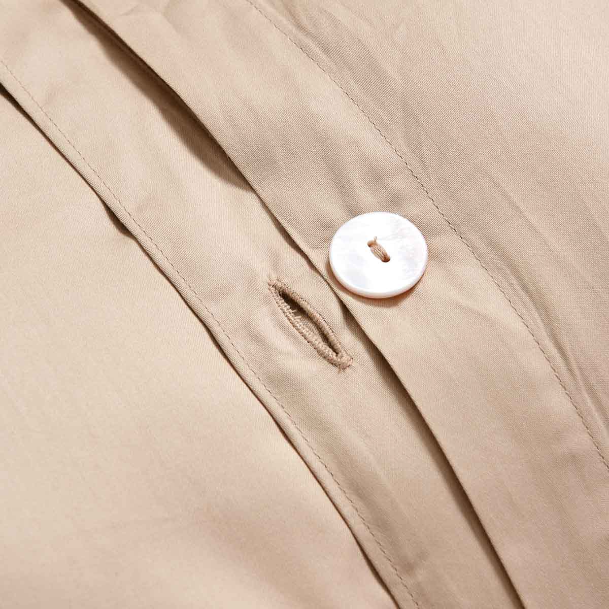 Champagne Gold Solid Color Premium Cotton Fitted Sheet Set