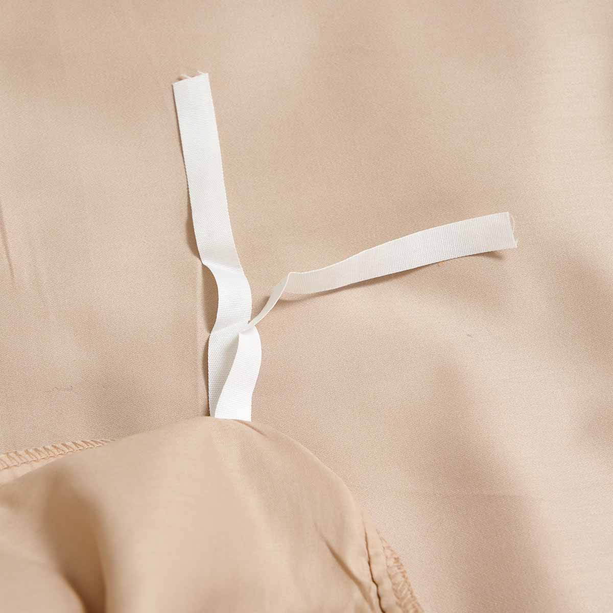 Champagne Gold Solid Color Premium Cotton Fitted Sheet Set