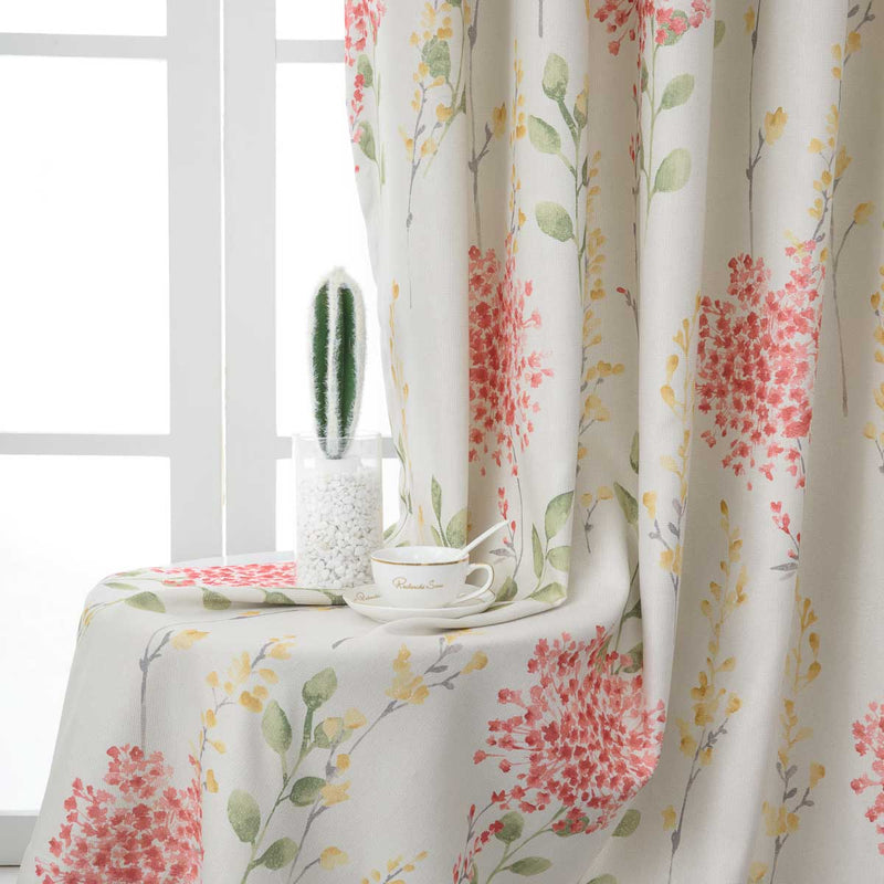 Charlotte Garden Floral Polyester Curtain
