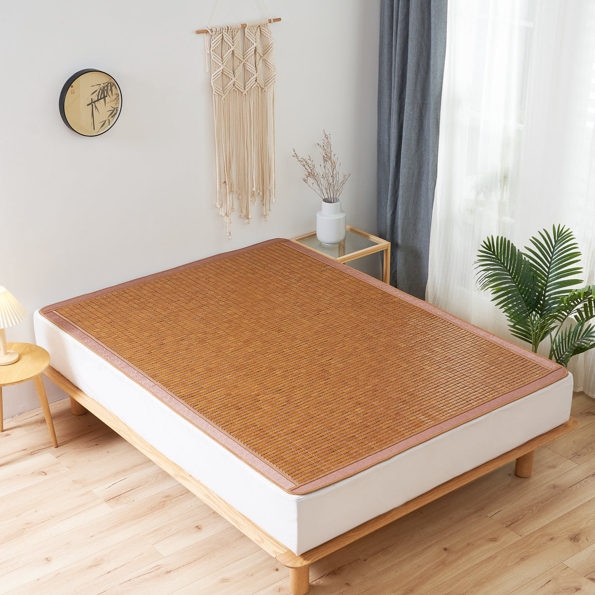 Carbonized Bamboo Mahjong Summer Mattress Topper Qbedding