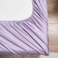 Purple Haze Solid Color Premium Cotton Fitted Sheet Set