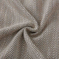 Simple Herringbone Solid Color Polyester Curtain