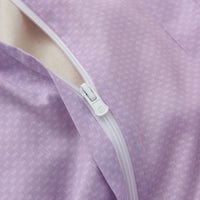 Theta Lilac Purple Pattern Cotton Duvet Cover