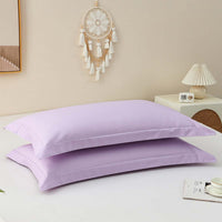 Theta Lilac Purple Pattern Cotton Pillow Sham