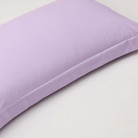 Theta Lilac Purple Pattern Cotton Pillow Sham