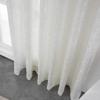 Moonlight Fleur Floral Sheer Curtain