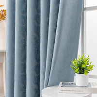 Romance Blackout Curtain -Smokey Blue
