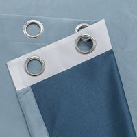 Romance Blackout Curtain -Smokey Blue