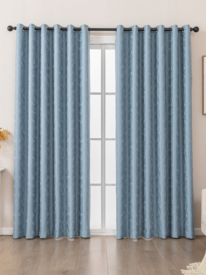 Romance Blackout Curtain -Smokey Blue