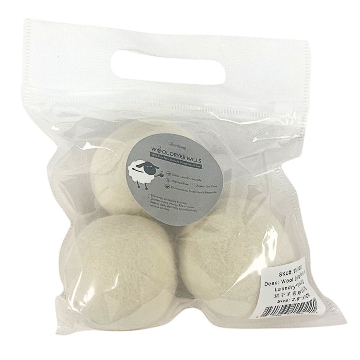 Wool Drying Balls in Laundry*3pcs/bag